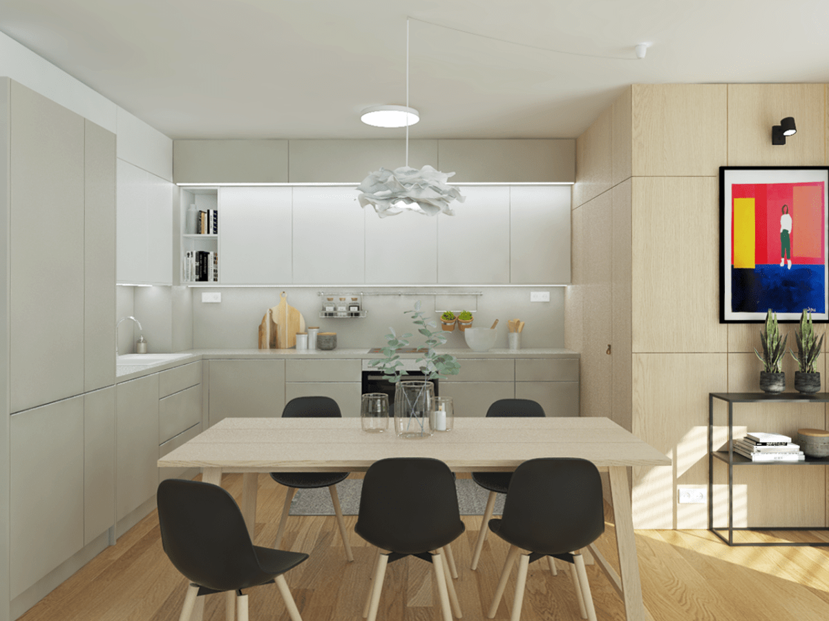 En rymlig trea i modern&nbsp;stil