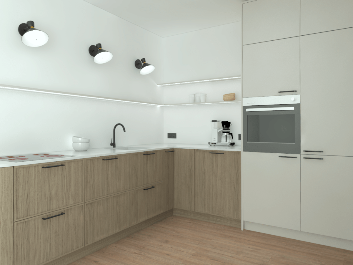 Köksrenovering i moderna jordnära toner och naturliga&nbsp;material